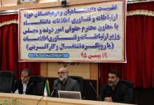گزارش تصویری از نشست دانشگاهیان با معاون حقوقی، اموردولت ومجلس وزیر ارتباطات وفناوری اطلاعات
